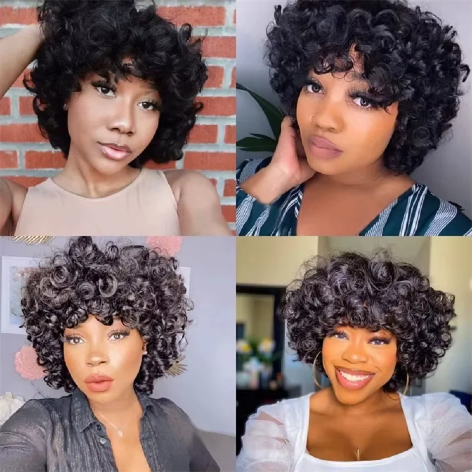 Cheveux bouclés moelleux à la mode