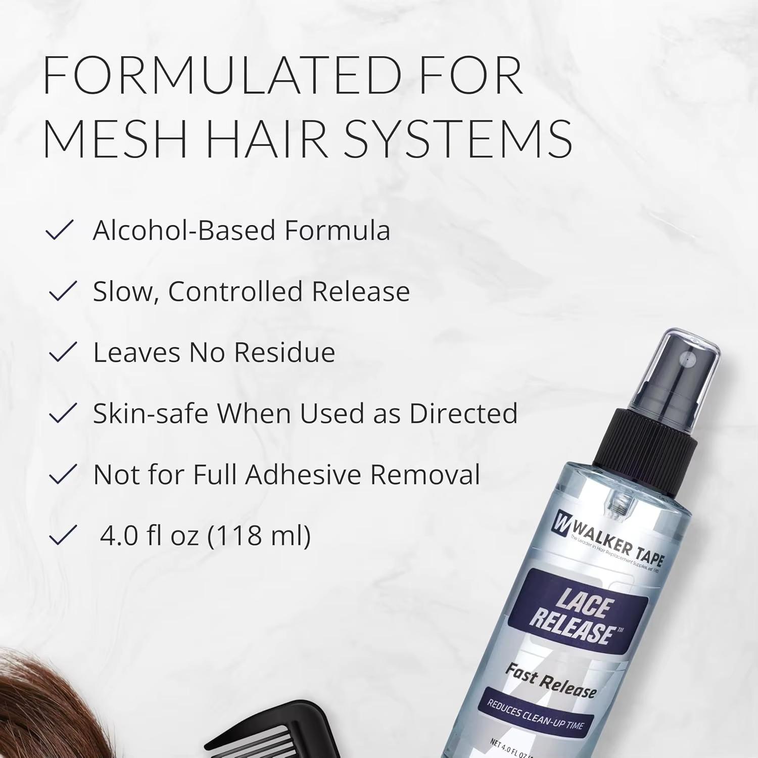 Spray Dissolvant pour Extensions de Cheveux et Bandes Adhésives - Formule à Action Rapide