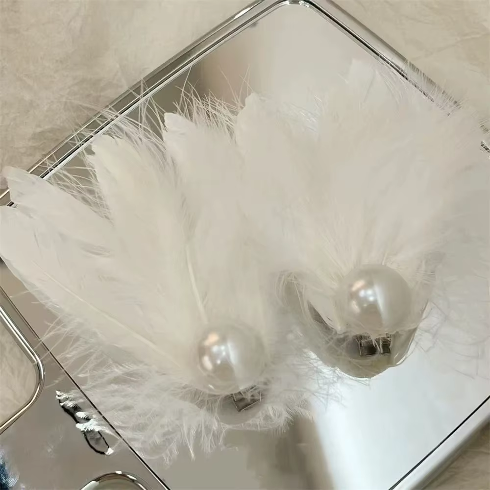 Pince à cheveux en plumes de Ballet pour femmes