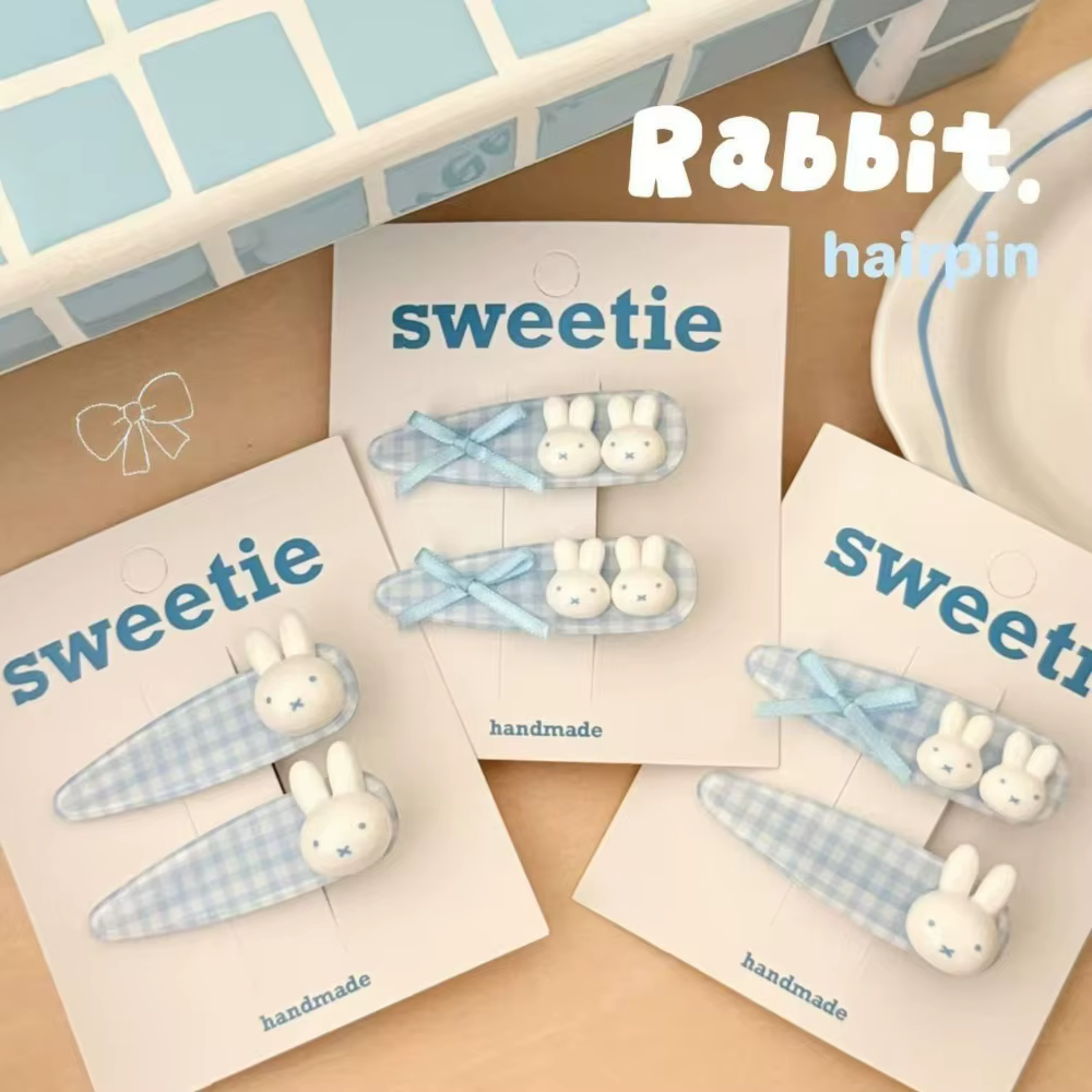 Pince à cheveux BB Miffy Lapin de dessin animé mignon