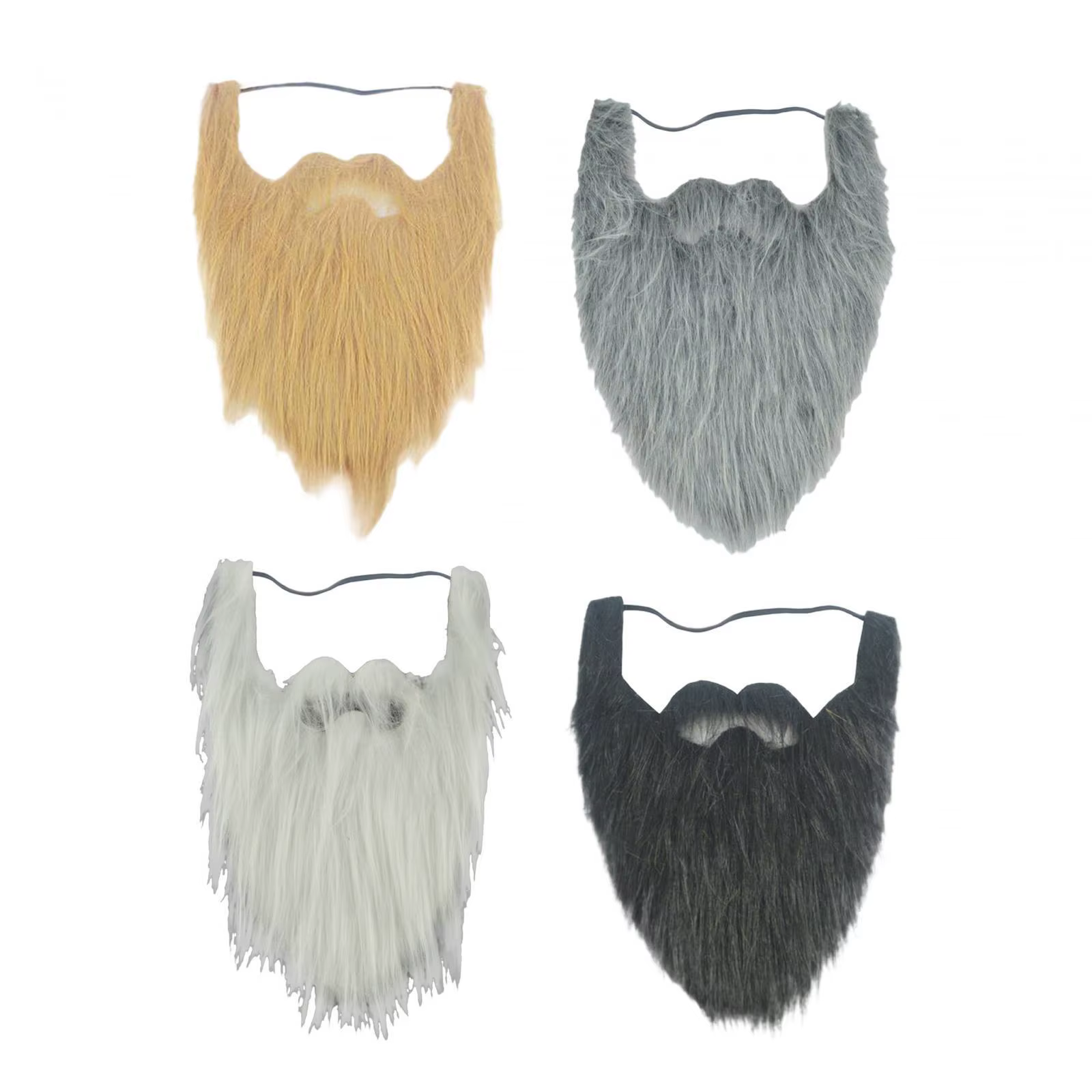 Fausse Barbe du Père Noël avec Corde artificiel astique
