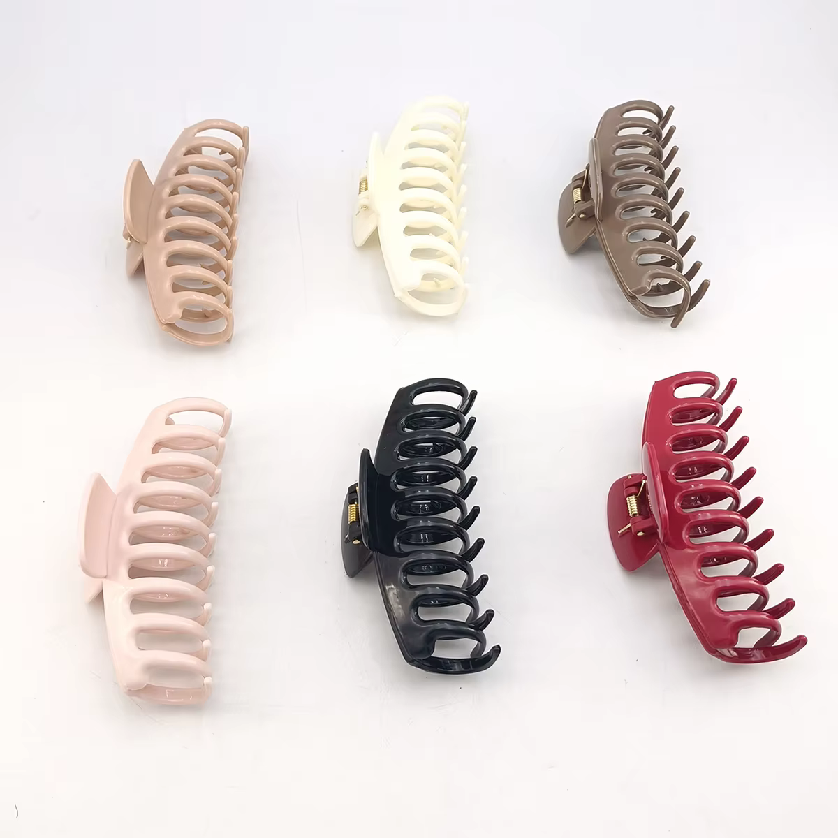 Sicone simplicité quille pince à cheveux pour femme couleur unie élégant requin
