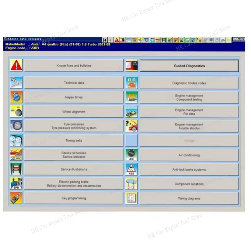 AutoData 3.40 Guide de réparation automobile multilingue Version logiciel d'outils de voiture automobile à distance anglais/espagnol/portuguese/croate