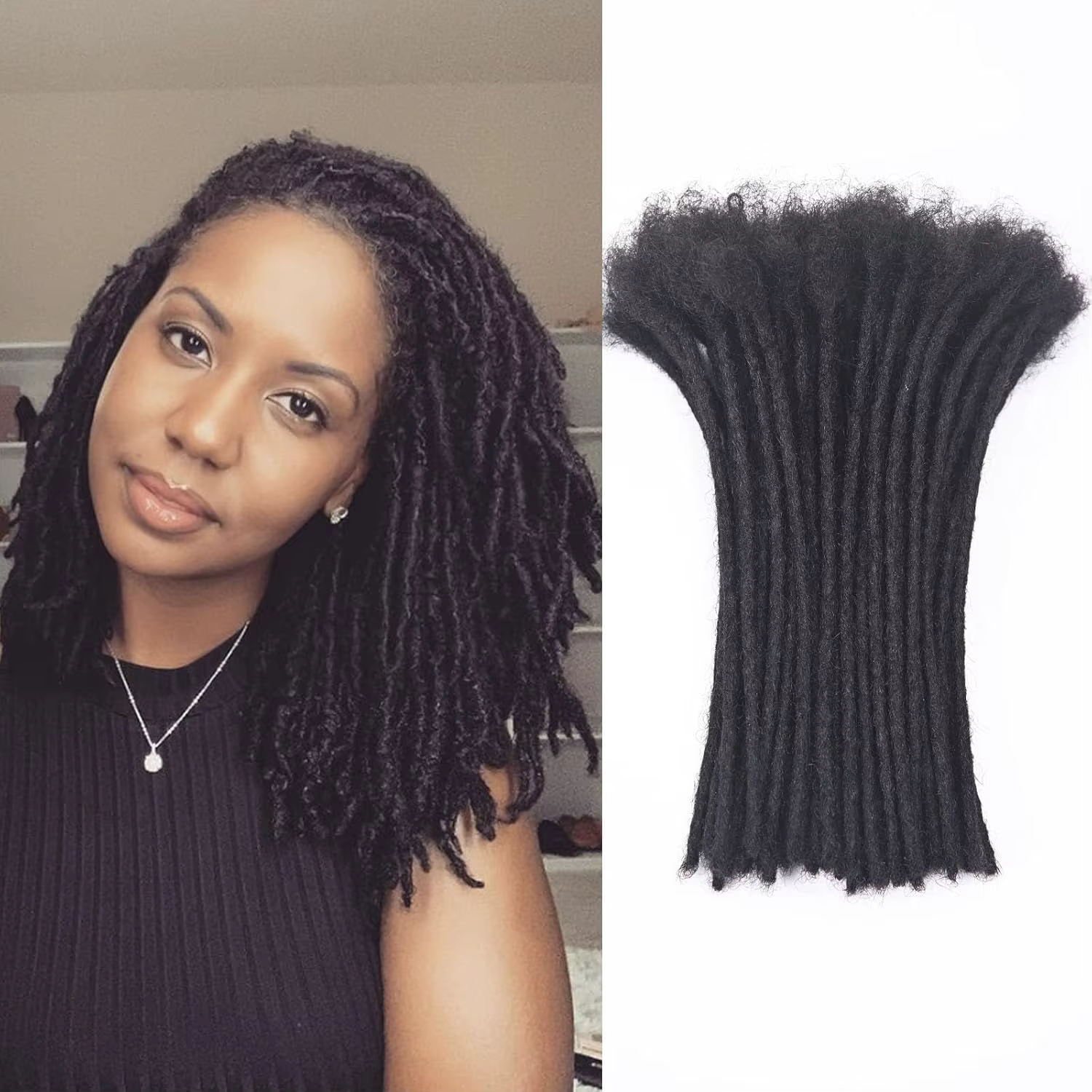 Extensions de dreadlocks noires naturelles
