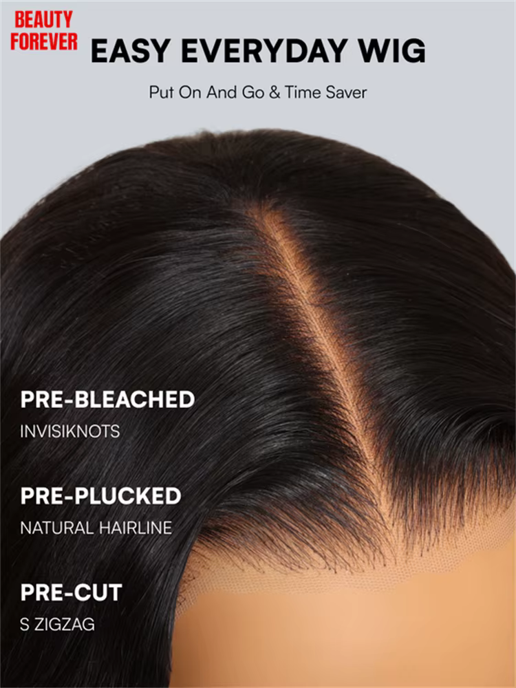 Beautyforever 13x4 HD Real Scalp ™ Perruque Invisible Sans Colle avec Dentelle Frontale