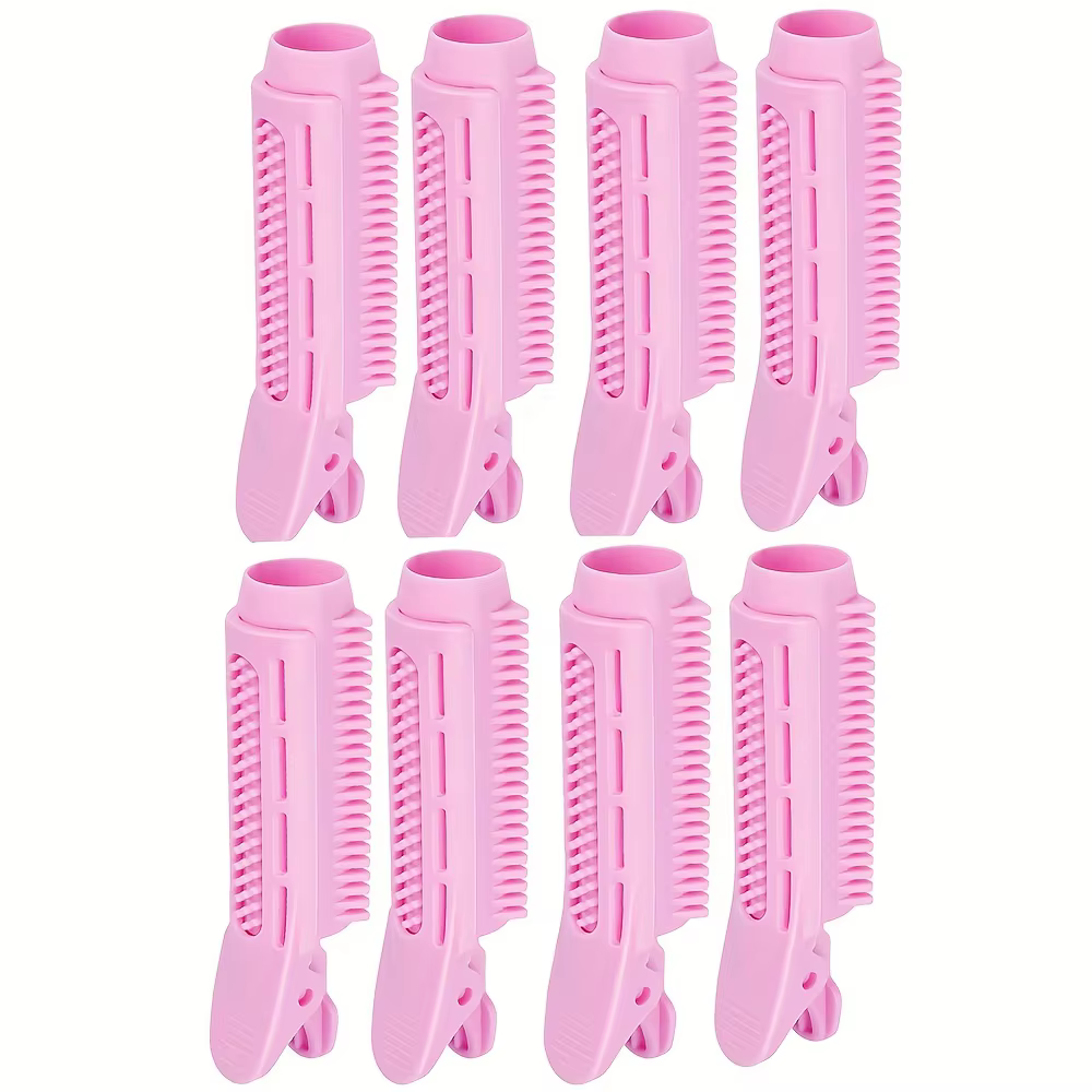 8 rouleaux à cheveux sans chaleur en spirale pour volume à la racine