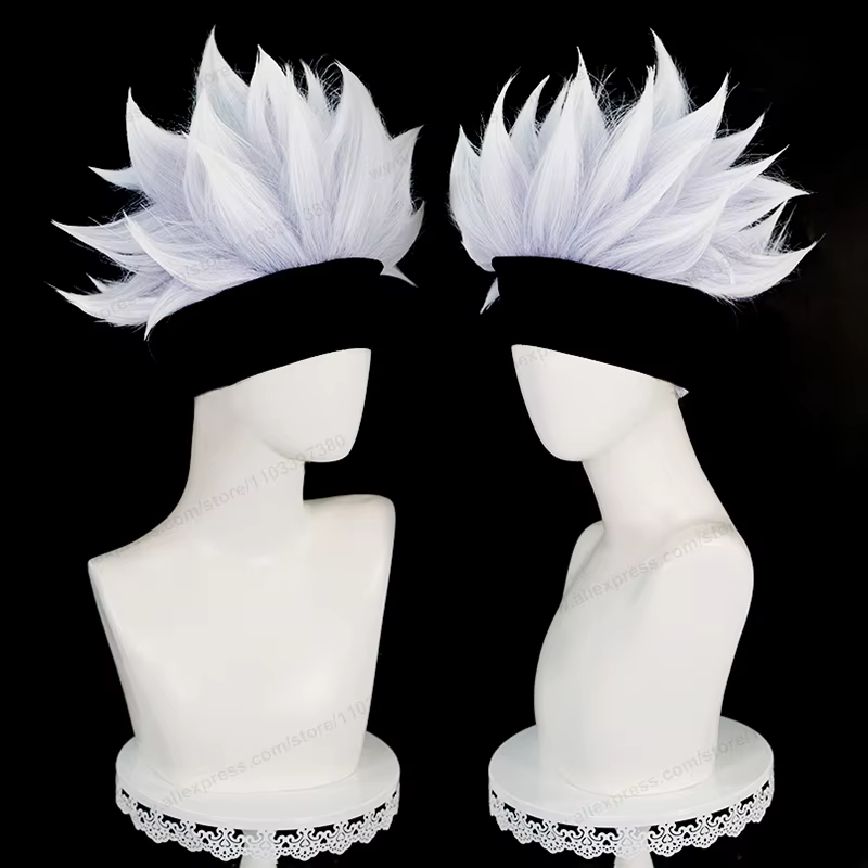 Perruque de Cosplay Anime Gojo Satoru