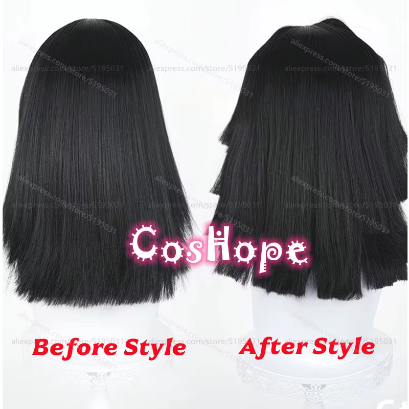 Iguro Obanai Cosplay perruque 40 cm courte
