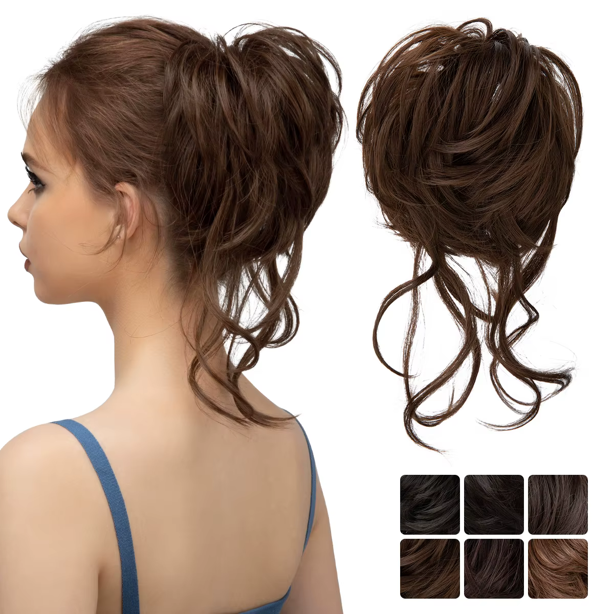 Postiches chignon synthétique pour femmes