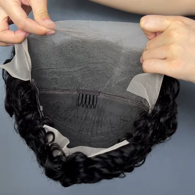 12A Pixie bouclés 13x4 dentelle frontale couleur naturelle 4 pouces perruque de cheveux humains brésilien Remy
