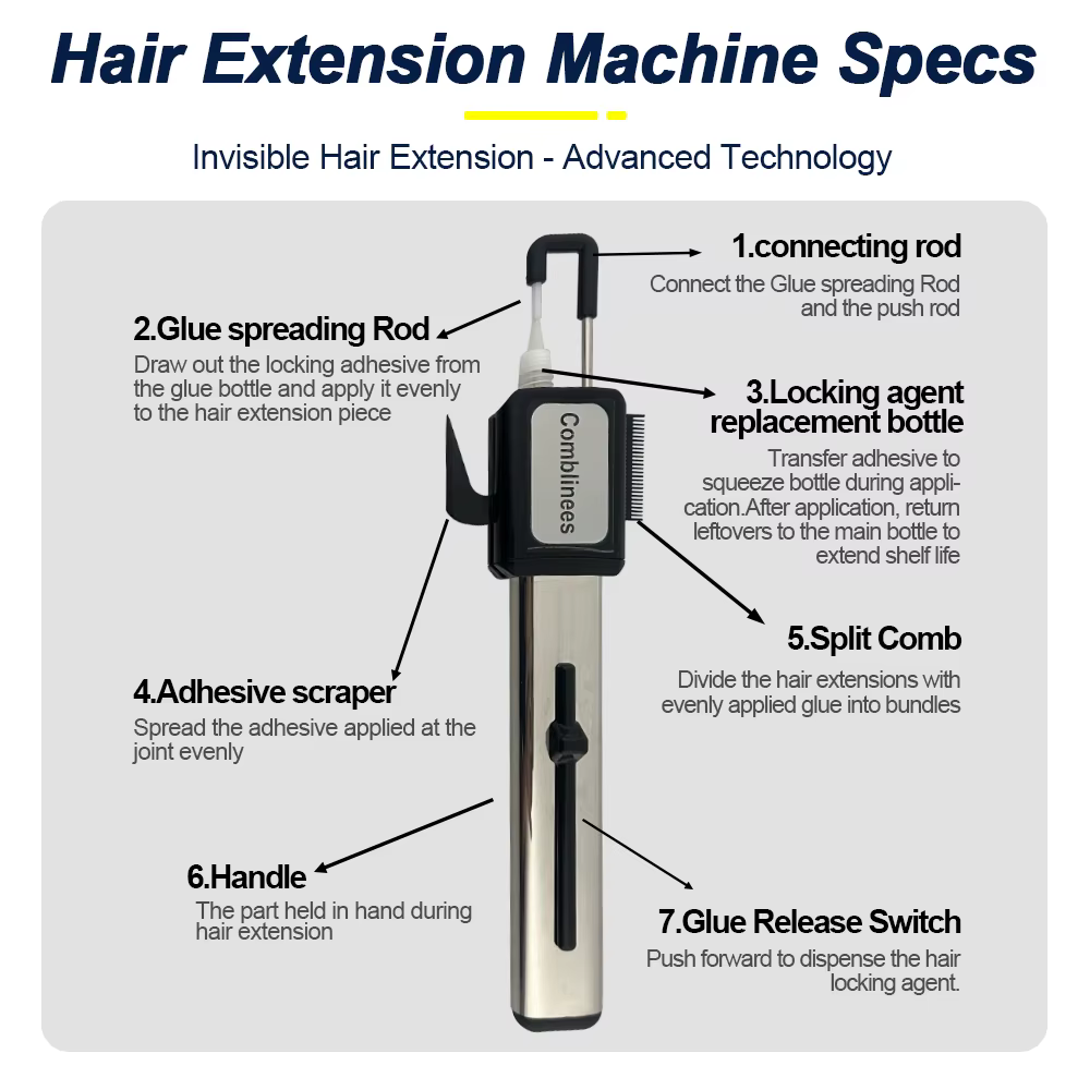 Comblinees – ensemble d'outils d'extension de cheveux de qualité Salon