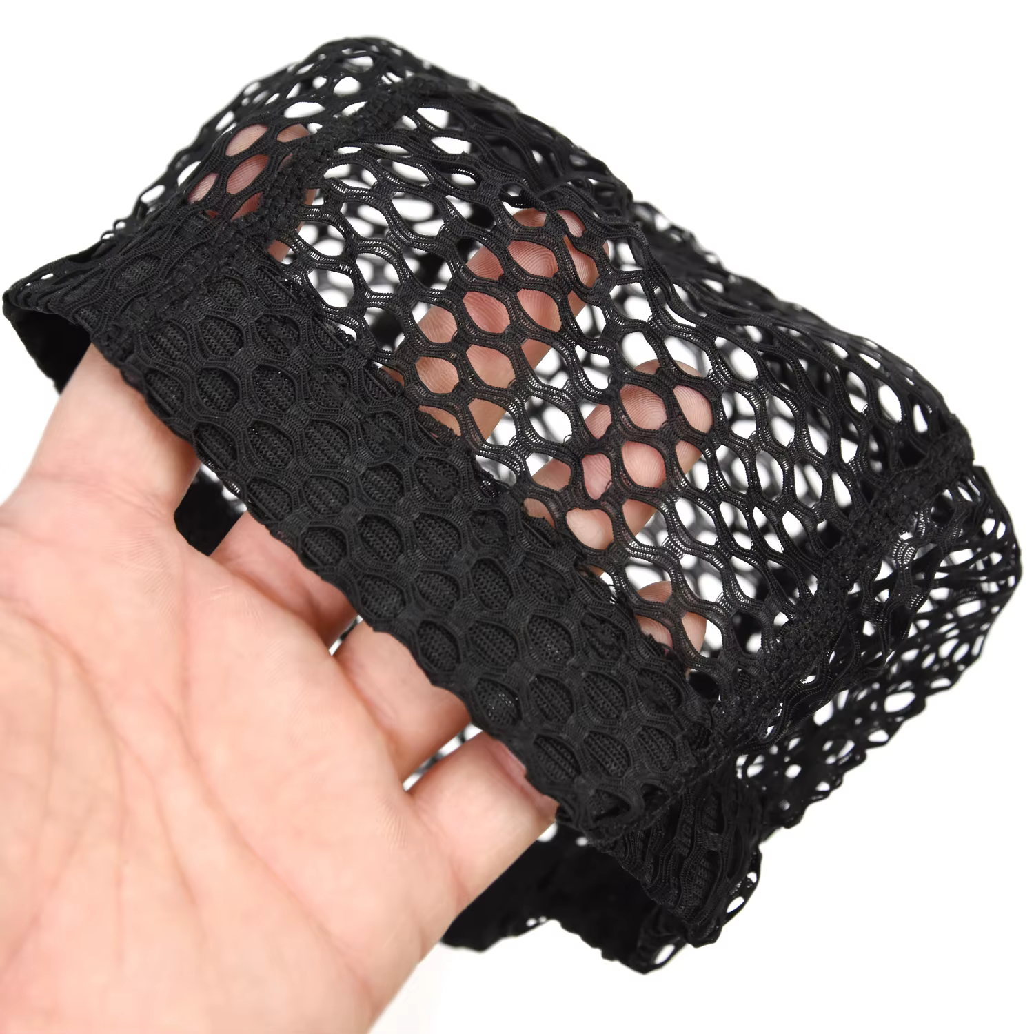 1 bonnet à perruque en maille à grandes mailles