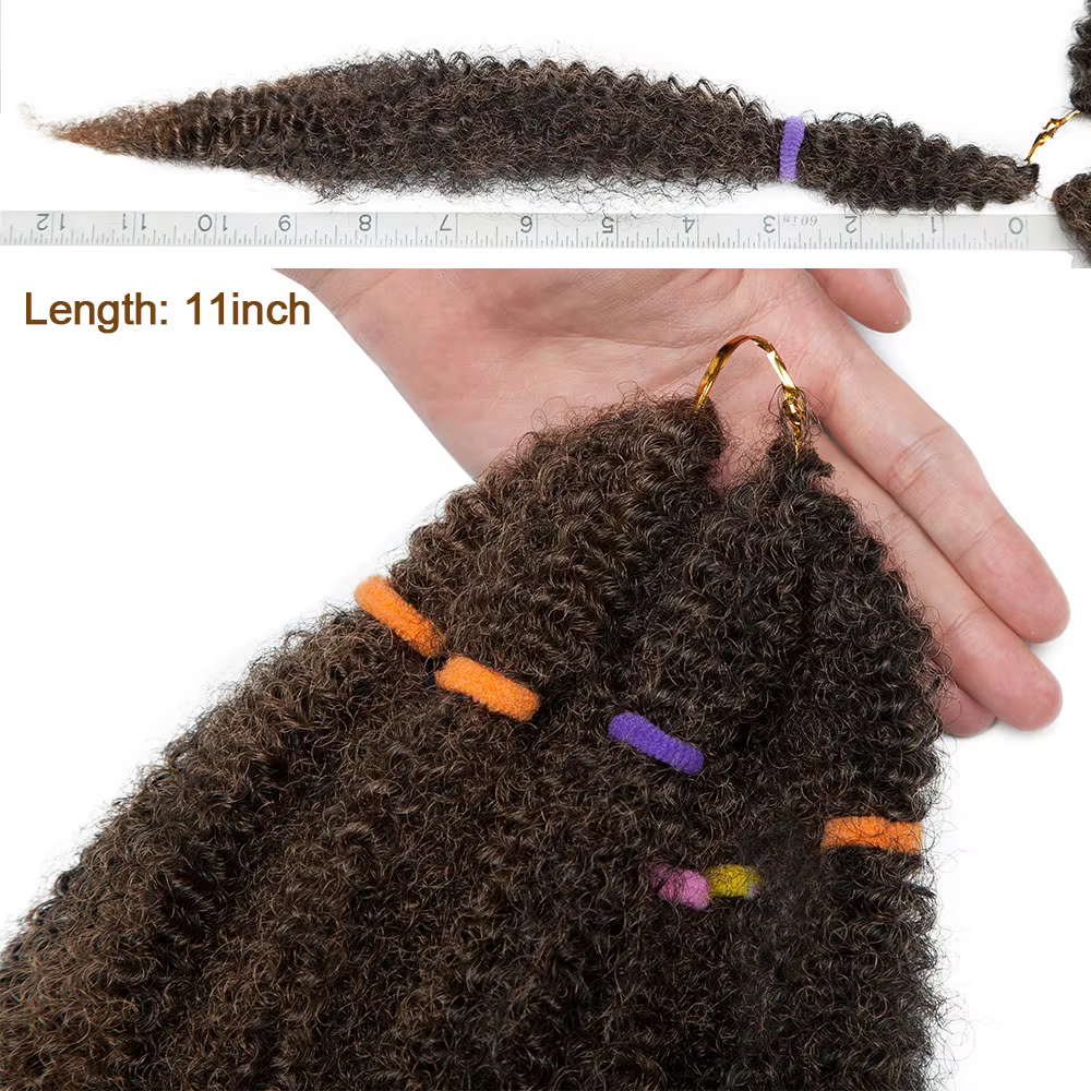 Afro crépus cheveux pré étiré