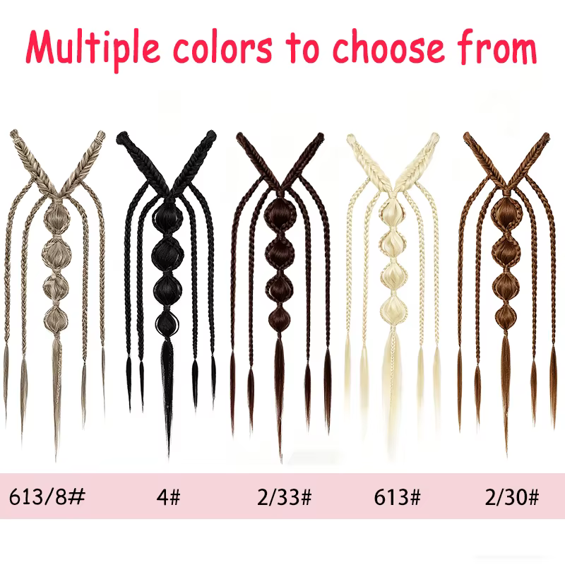 Perruque synthétique tressée de 24 pouces avec clip BB en forme de U, adaptée à un usage quotidien et aux fêtes pour femmes