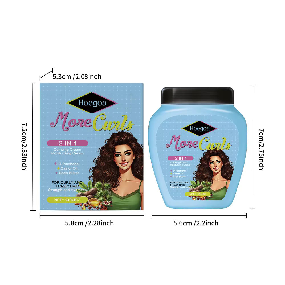 Après-shampooing sans rinçage pour cheveux secs et bouclés