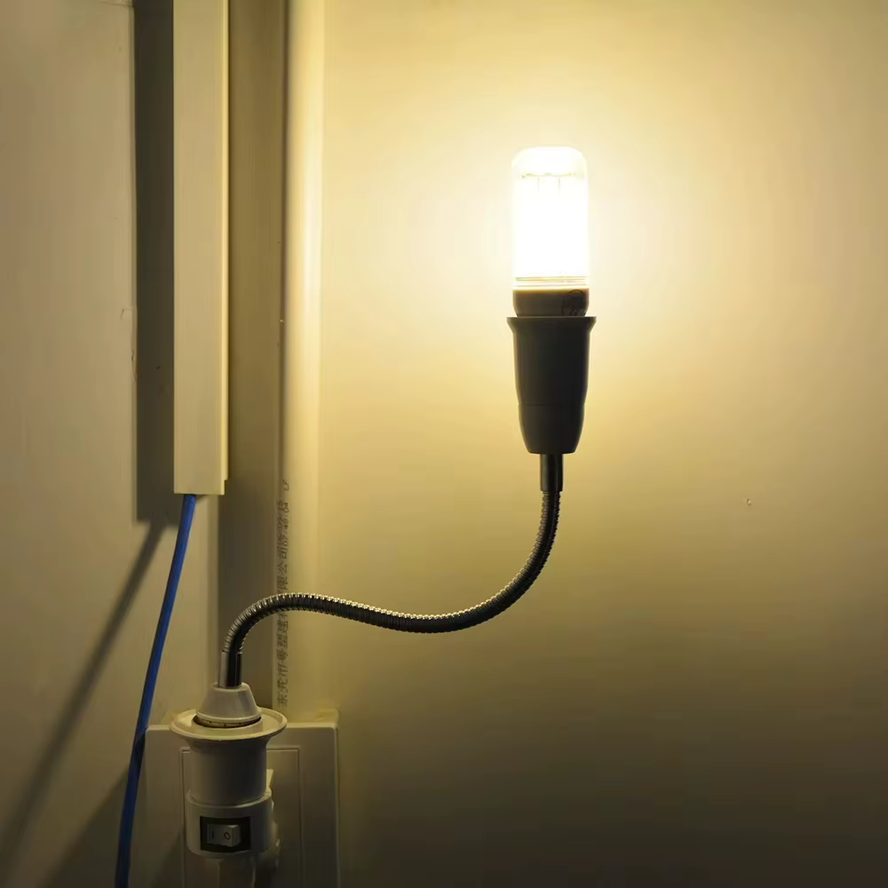Prolongateur de douille d'ampoule, support de lampe à base rotative, convertisseur d'extension, 12 cm, 20 cm, 30 cm, 40 cm, 50cm