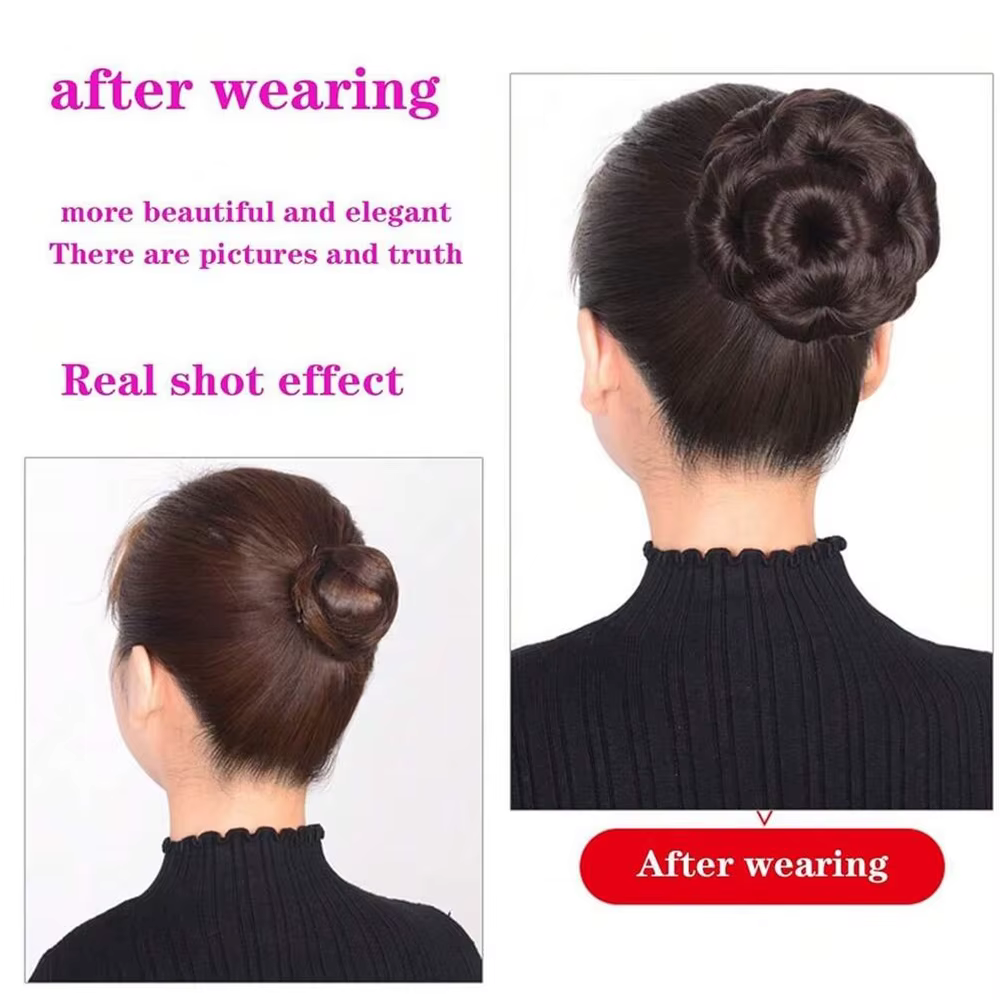 Pince à cheveux synthétique en forme de fleur