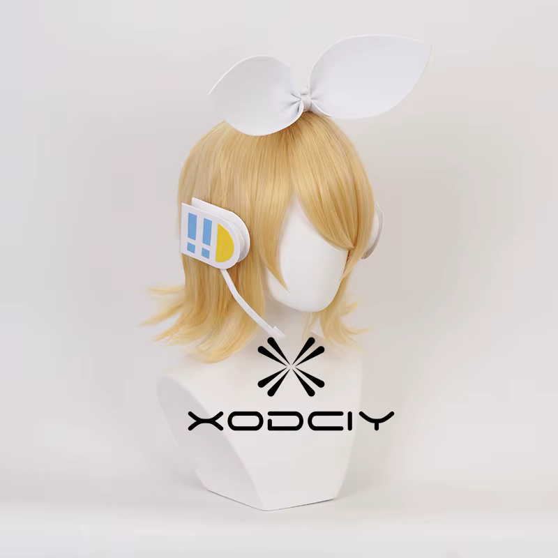 Perruque de Cosplay Rin Len de haute qualité