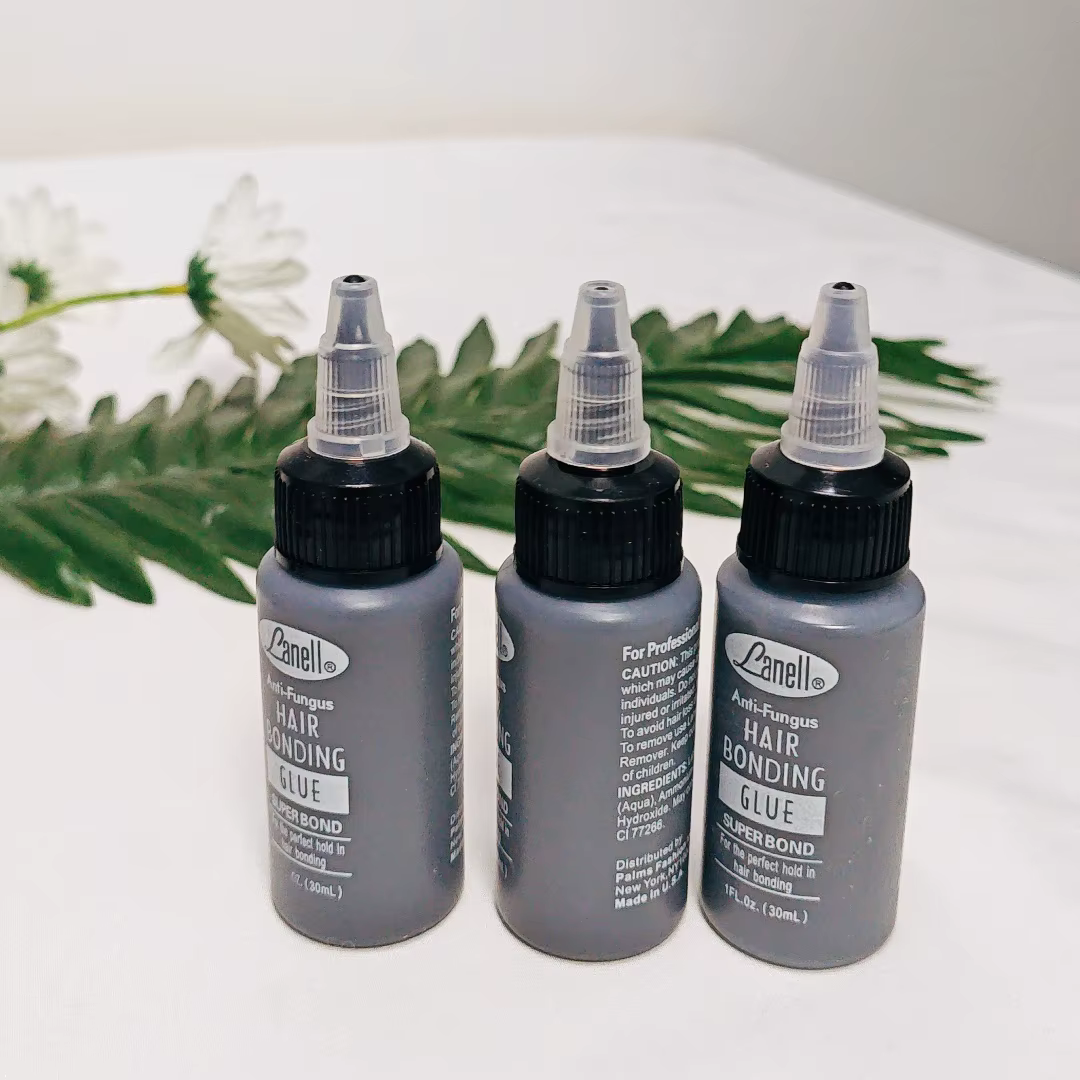 Colle de liaison pour trame de cheveux noirs