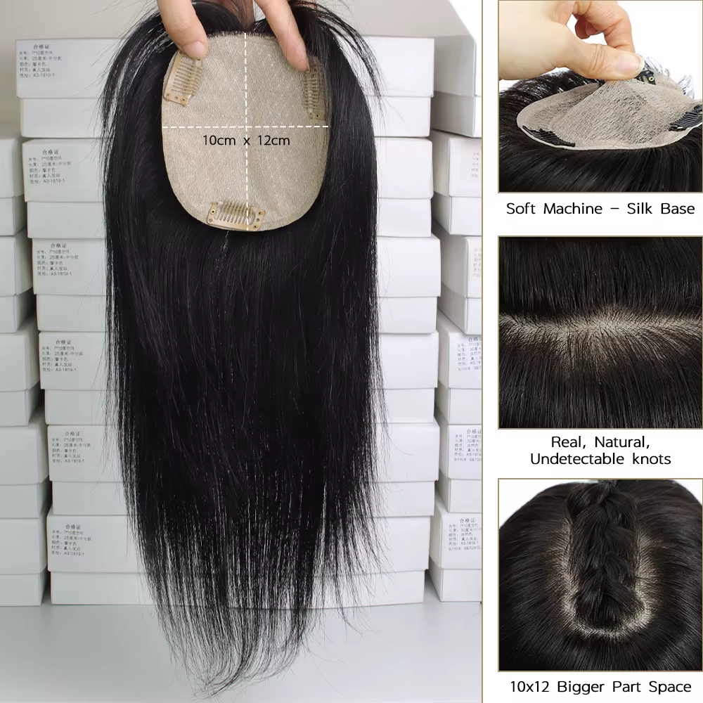 Extensions capillaires 100 % naturelles pour femmes avec frange
