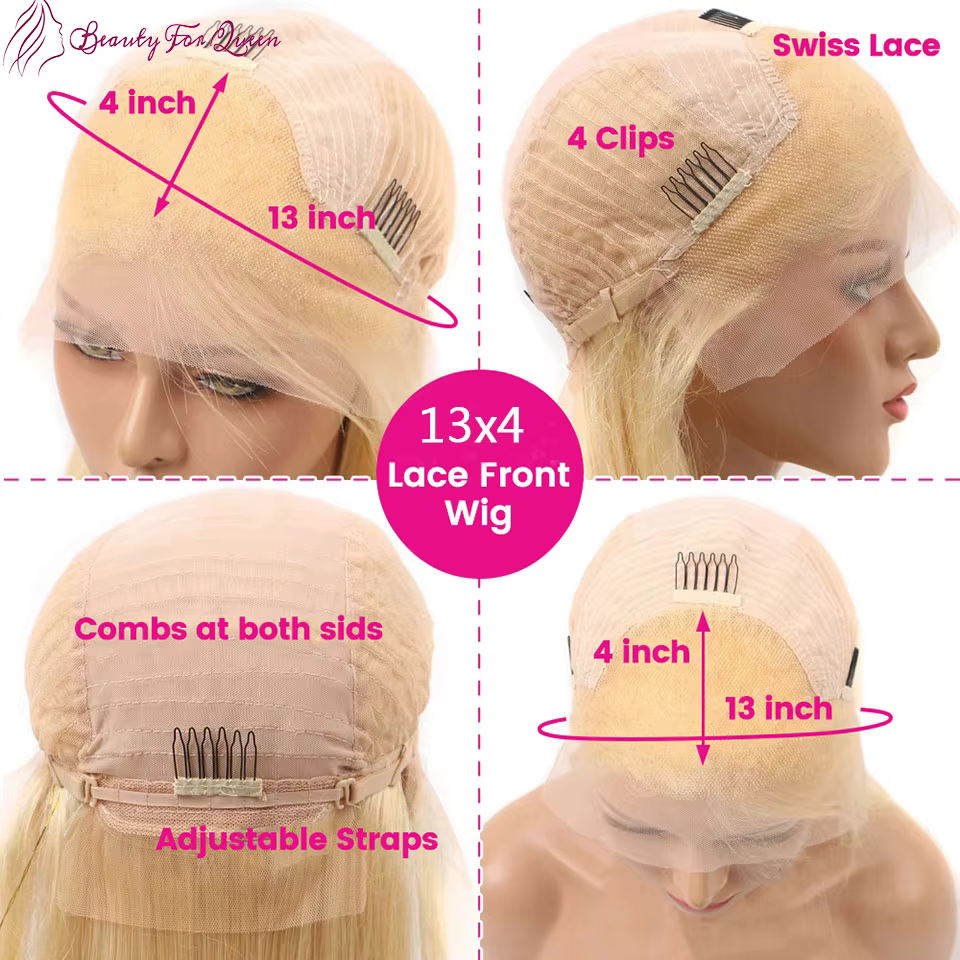 Perruque brésilienne en cheveux humains