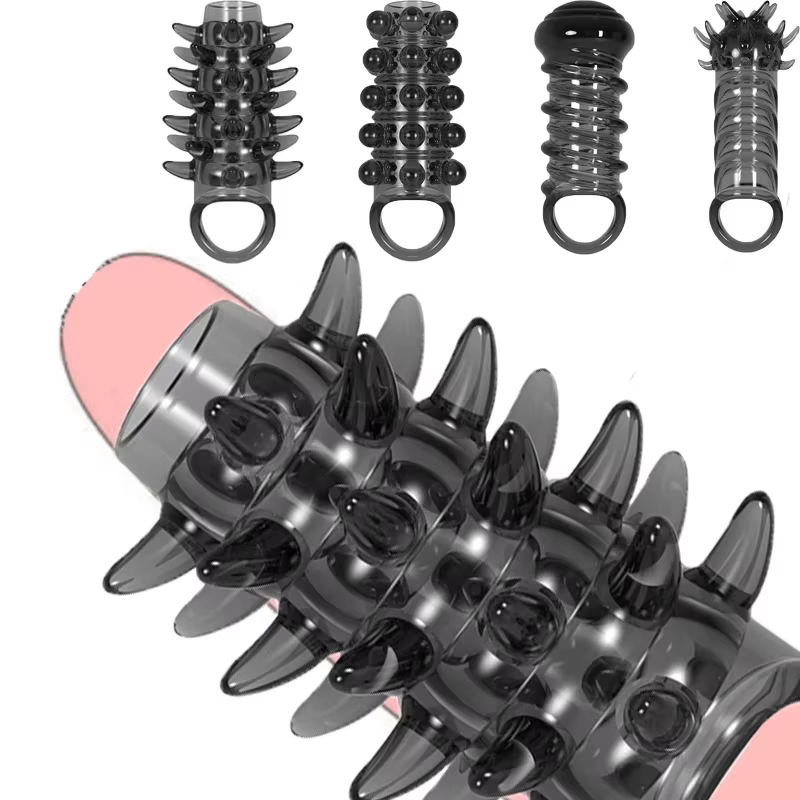 Manchon d'extension de pénis élastique doux pour hommes, éjaculation retardée, extenseur de bite, augmentation des manches de bite, jouets sexuels pour adultes