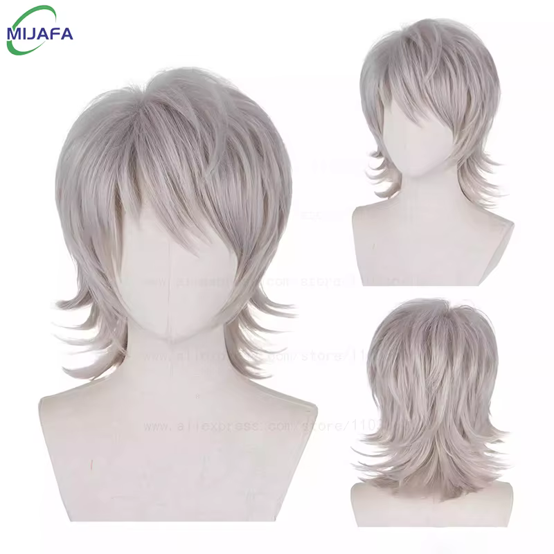 Haute qualité amour et espace profond Rafayel Zayne Xavier Cosplay perruque 30 cm cheveux courts Anime