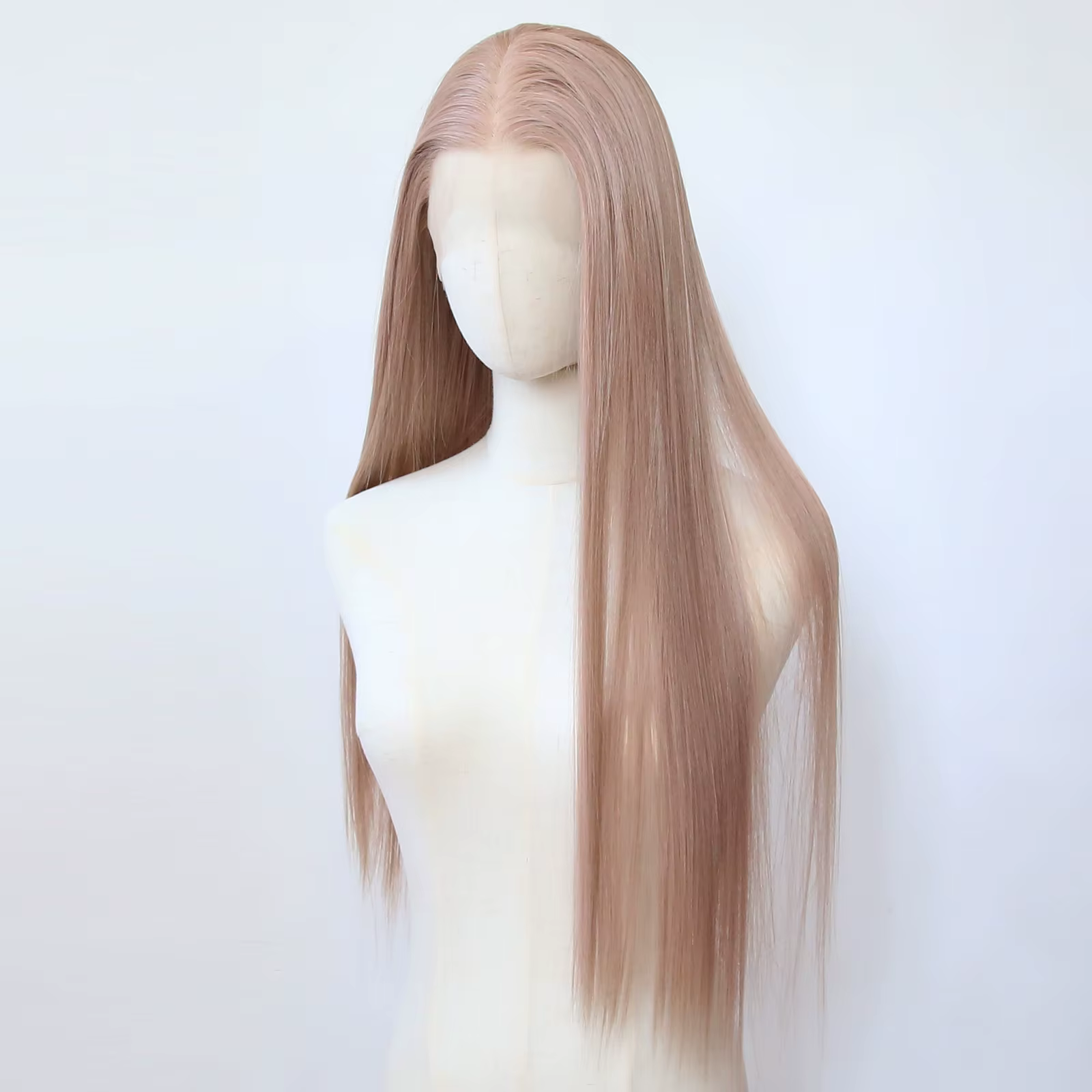 Perruque Lace Front Wig synthétique Rose
