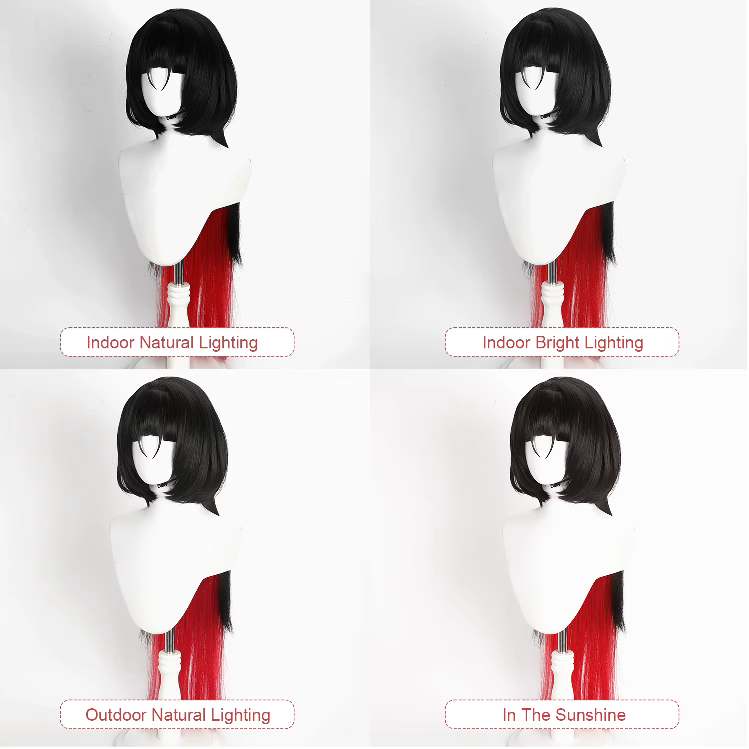 Perruque Anime Jane Doe Cosplay perruques Zenless Zone zéro jeu de rôle