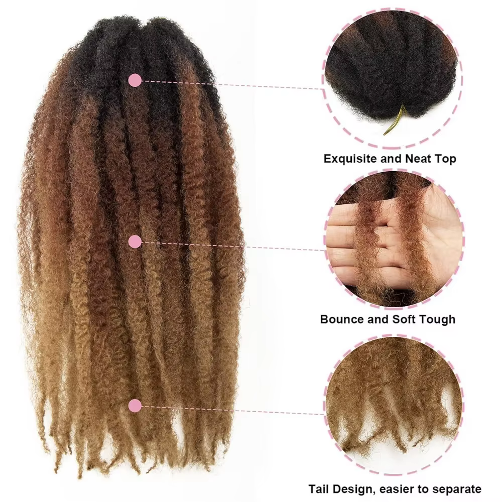 Cheveux synthétiques Marley 1B/27/613