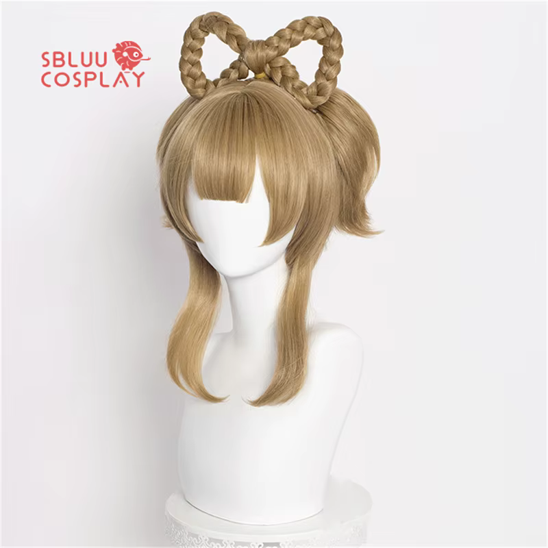 SBluuCosplay-Perruque Cosplay Yaoyao Genshin Impact, Perruque Cosplay