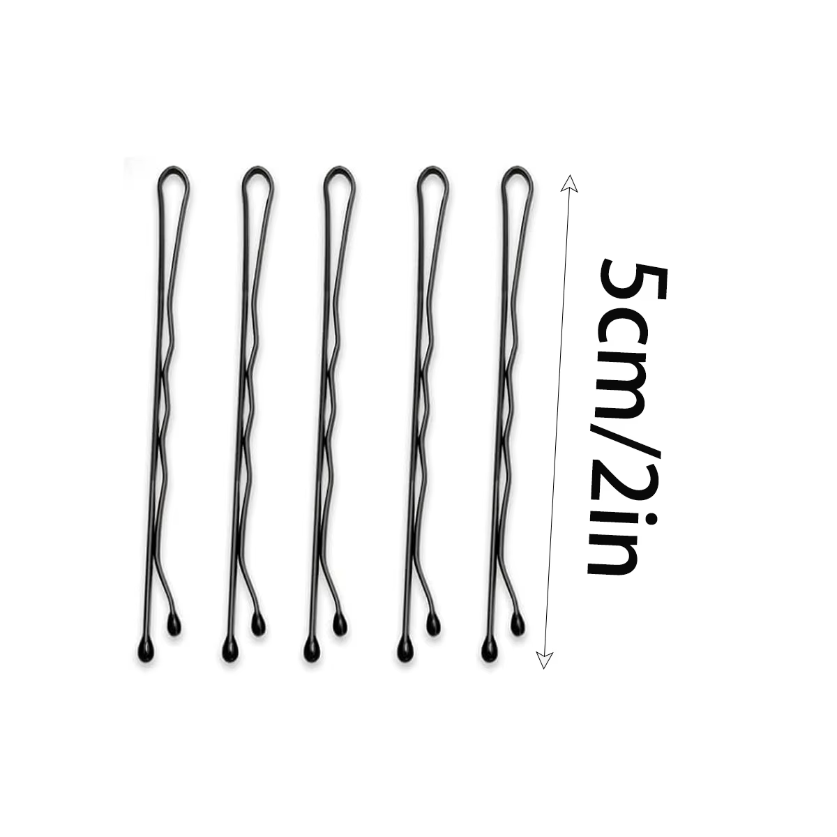 Épingles à cheveux noires ondulées de qualité supérieure