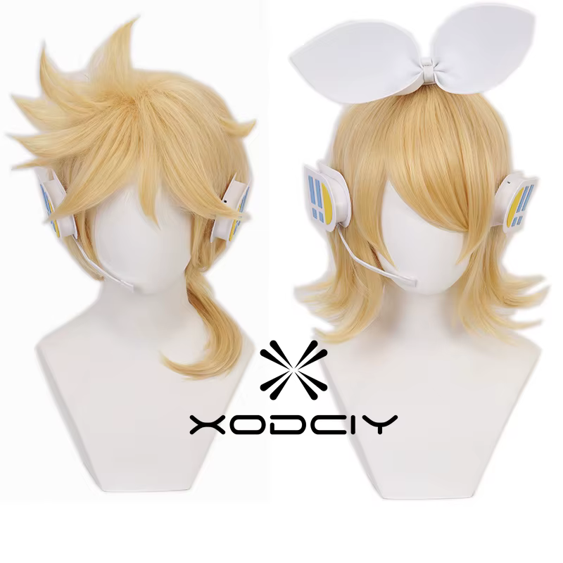 Perruque de Cosplay Rin Len de haute qualité
