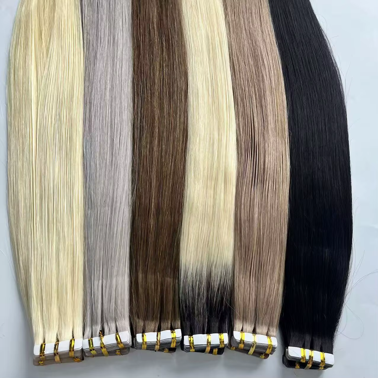 Bande de cheveux humains dans les Extensions