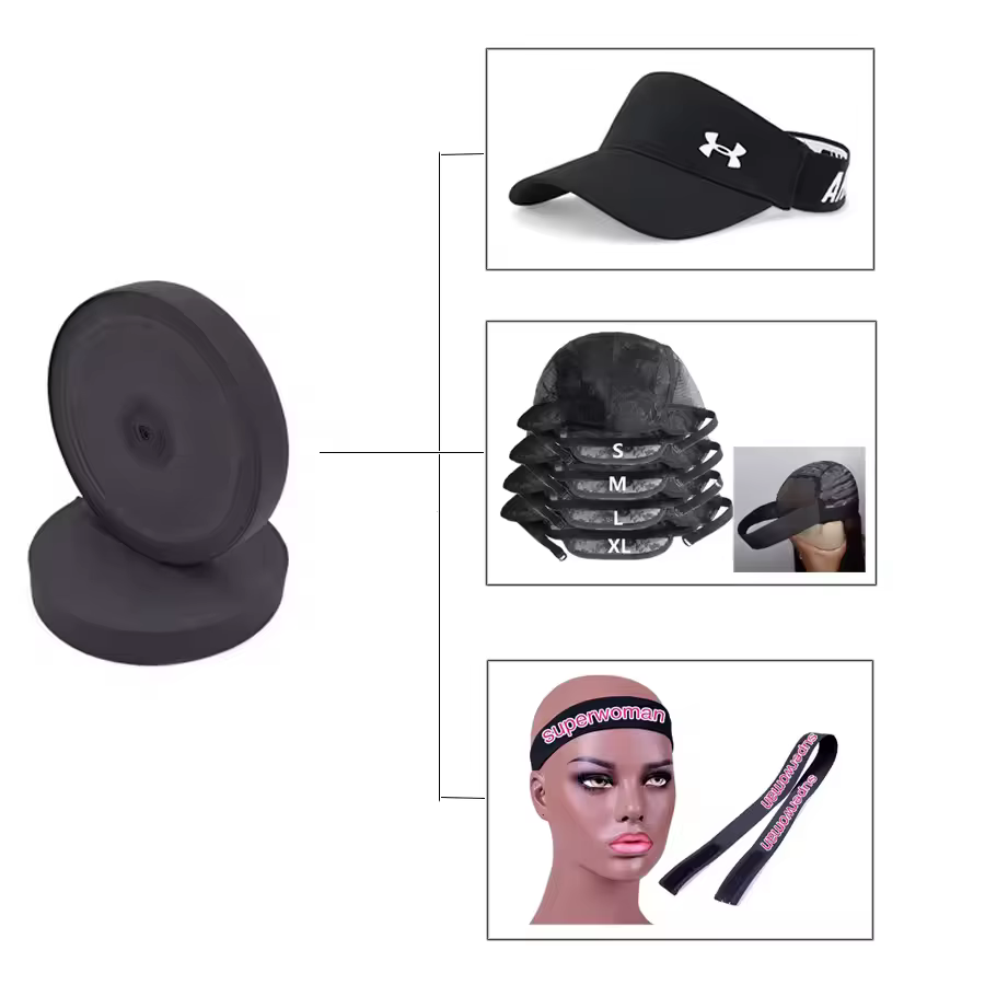 Bandeau élastique pour maintien de perruque