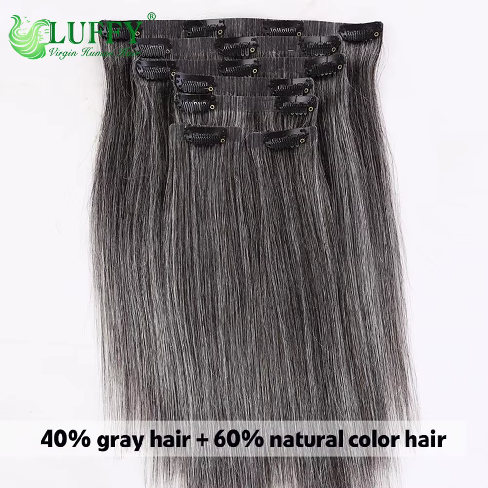 Extensions de cheveux à clipser en PU sans couture