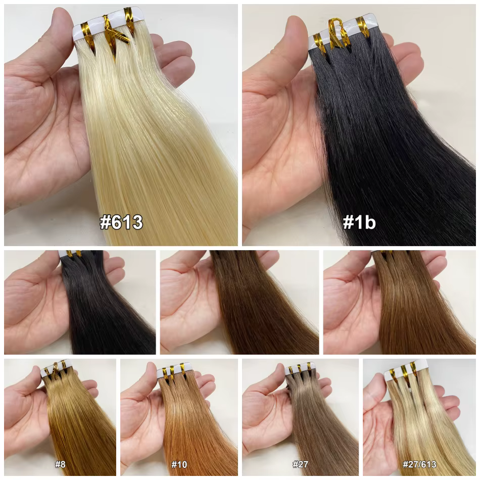 Nouvelles extensions de cheveux humains de 18 pouces pour femmes
