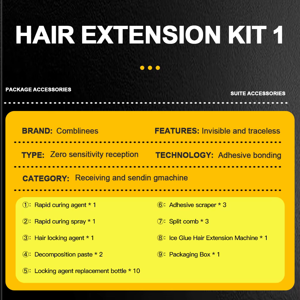 Comblinees – ensemble d'outils d'extension de cheveux de qualité Salon