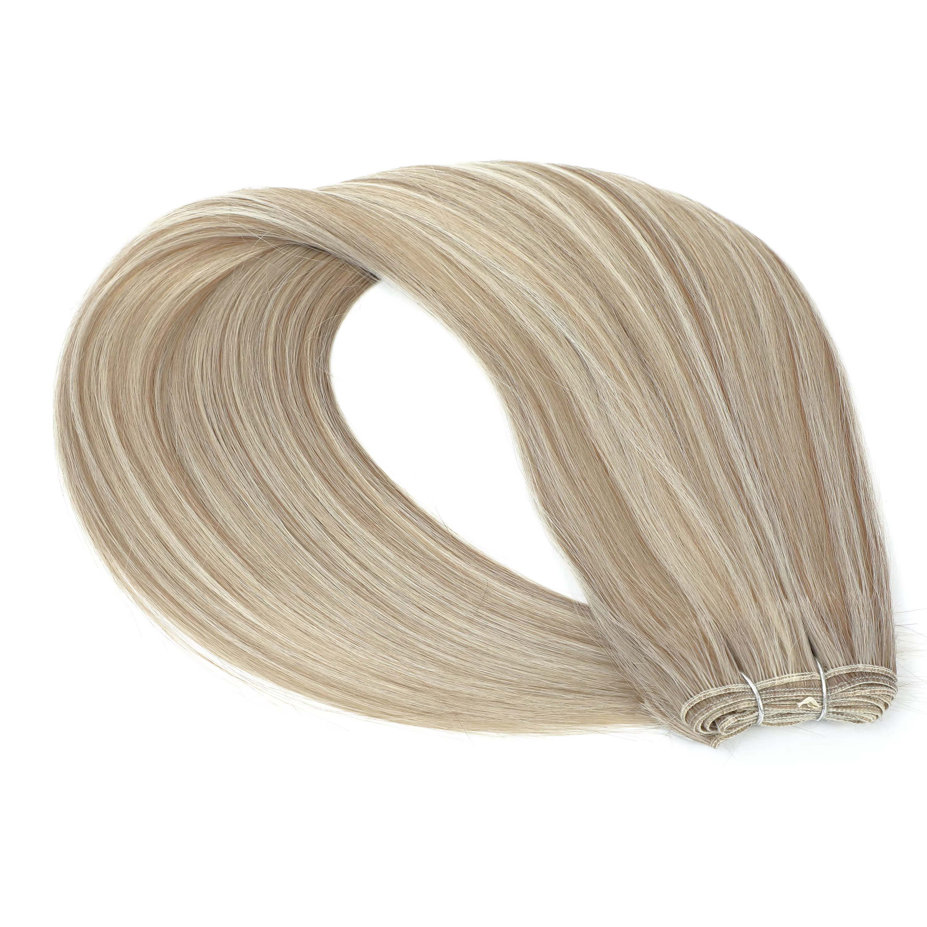 Extensions de cheveux lisses blond Piano