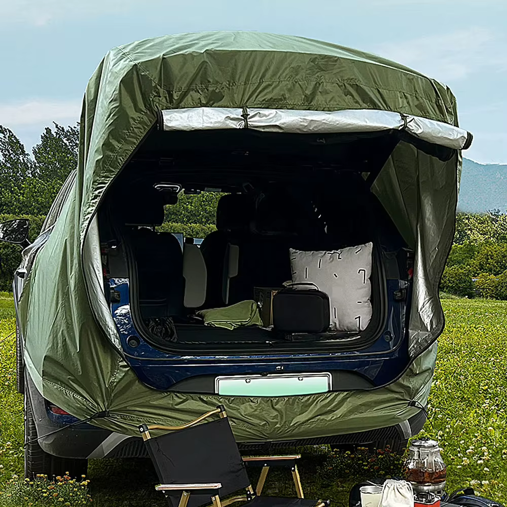 Tente arrière de voiture extérieure Camping pique-nique tente arrière de voiture avec auvent tente d'extension arrière de voiture tente arrière de voiture résistante au soleil et à la pluie