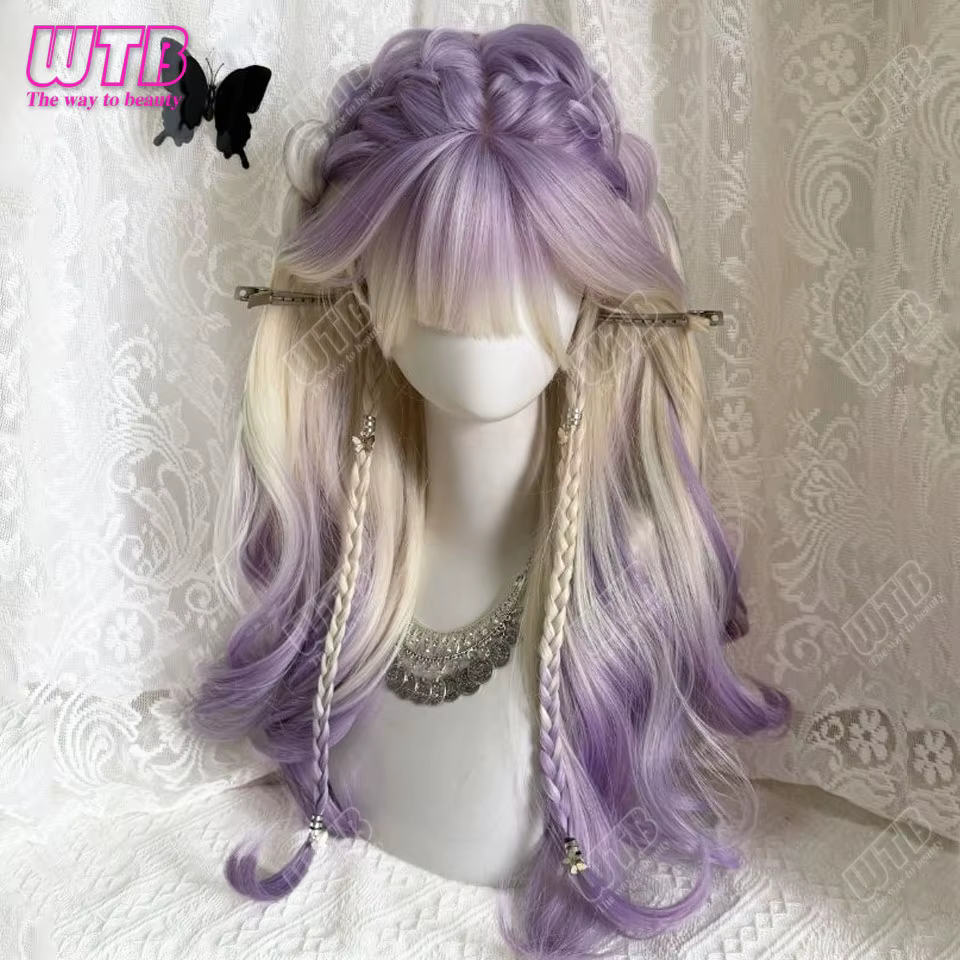 Perruque synthétique longue bouclée pour femme