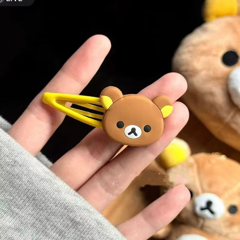 Barrettes Rilakkuma mignonnes pour cheveux