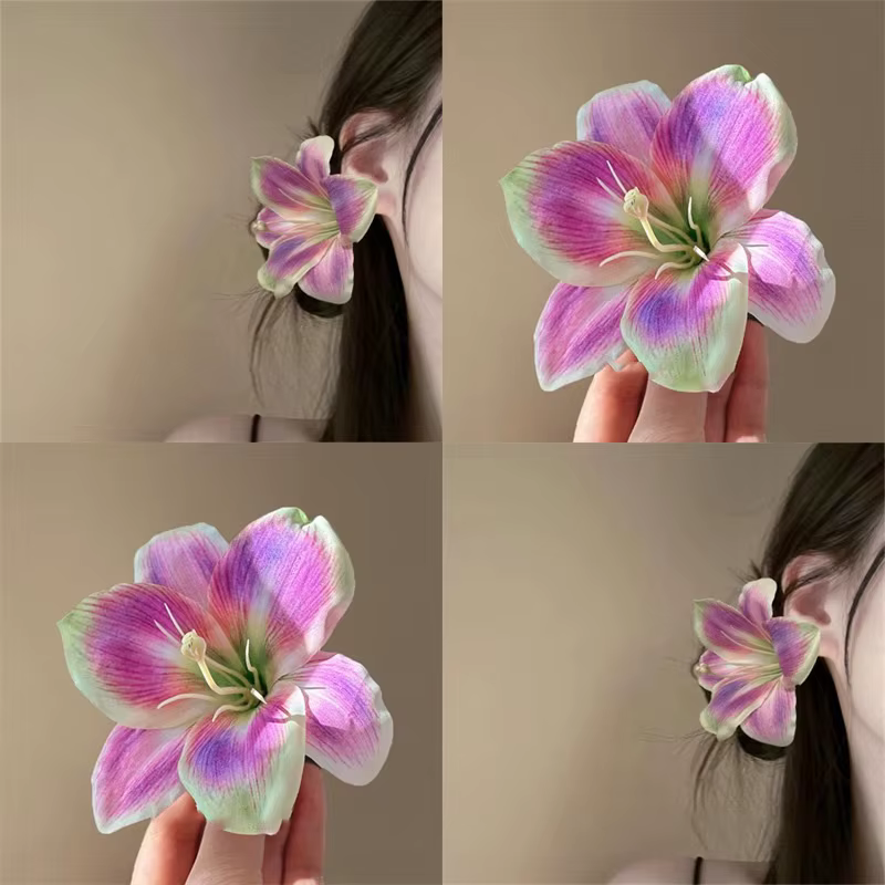 Barrettes à cheveux fleurs de lys