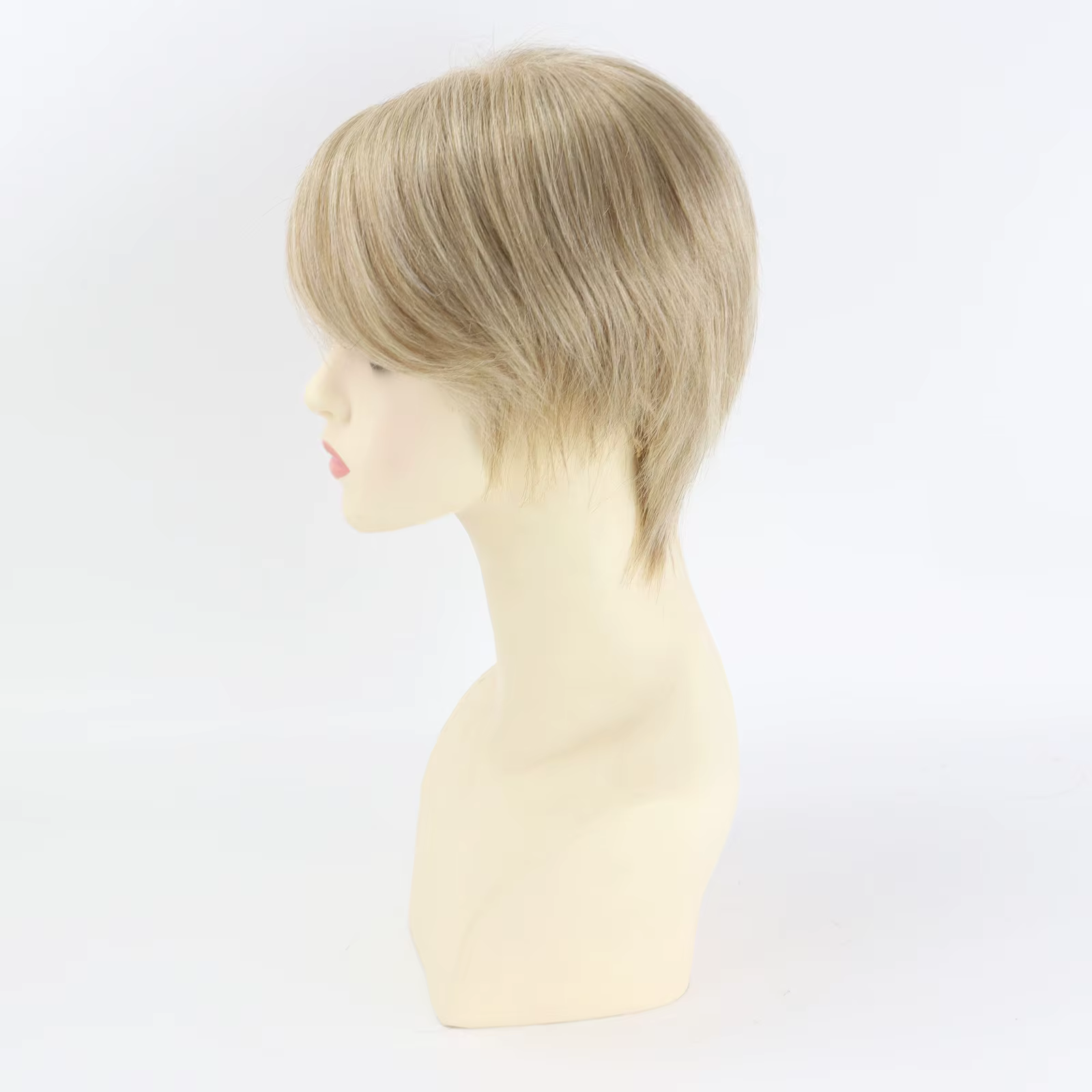Perruque Mono Top à Trame Ouverte en Cheveux Humains Vierges Européens