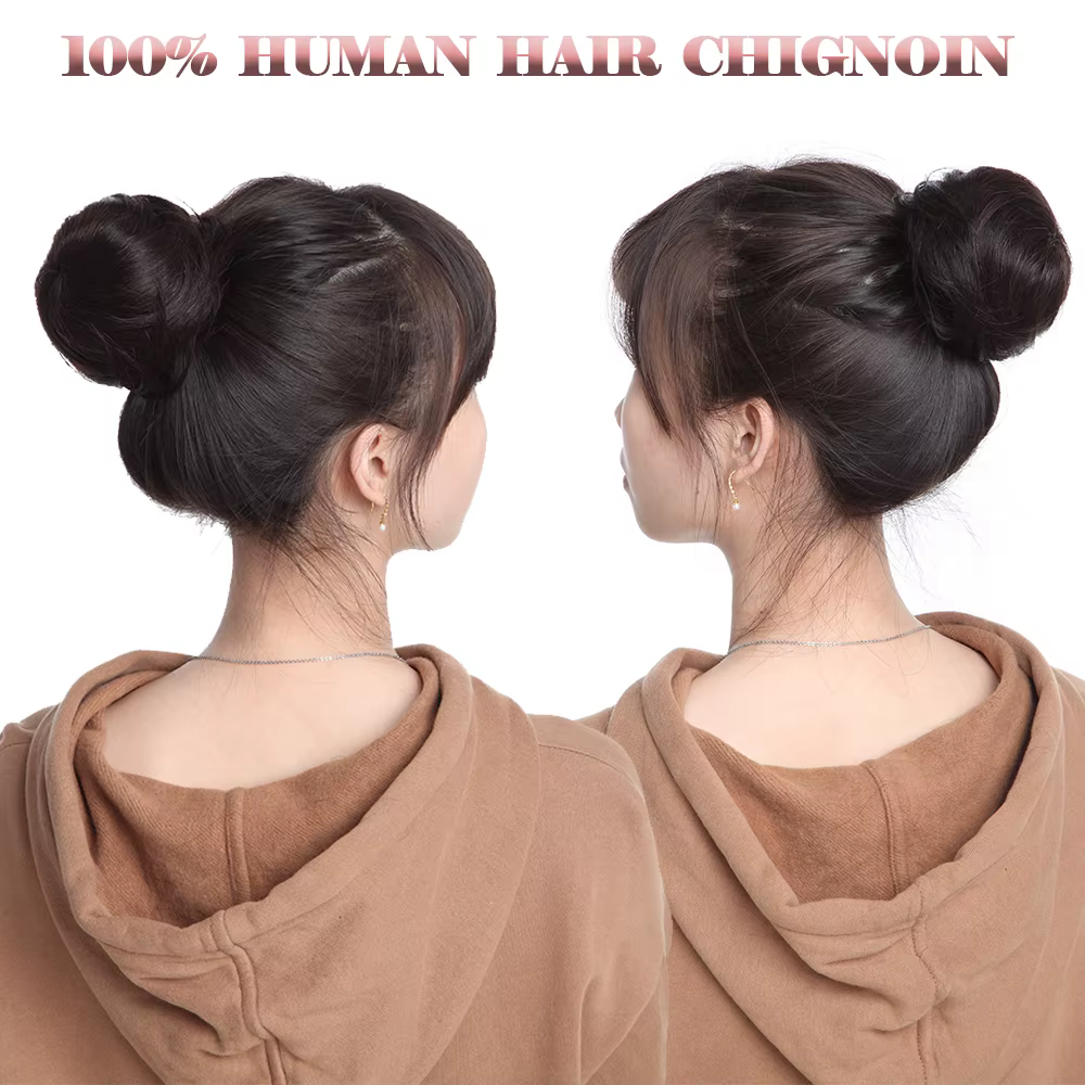 SEGO 100% Extension de Chignon de cheveux humains Donut