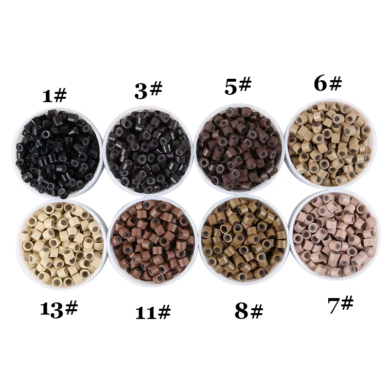 10 000 pièces/sac, micro-anneaux pour extensions de cheveux