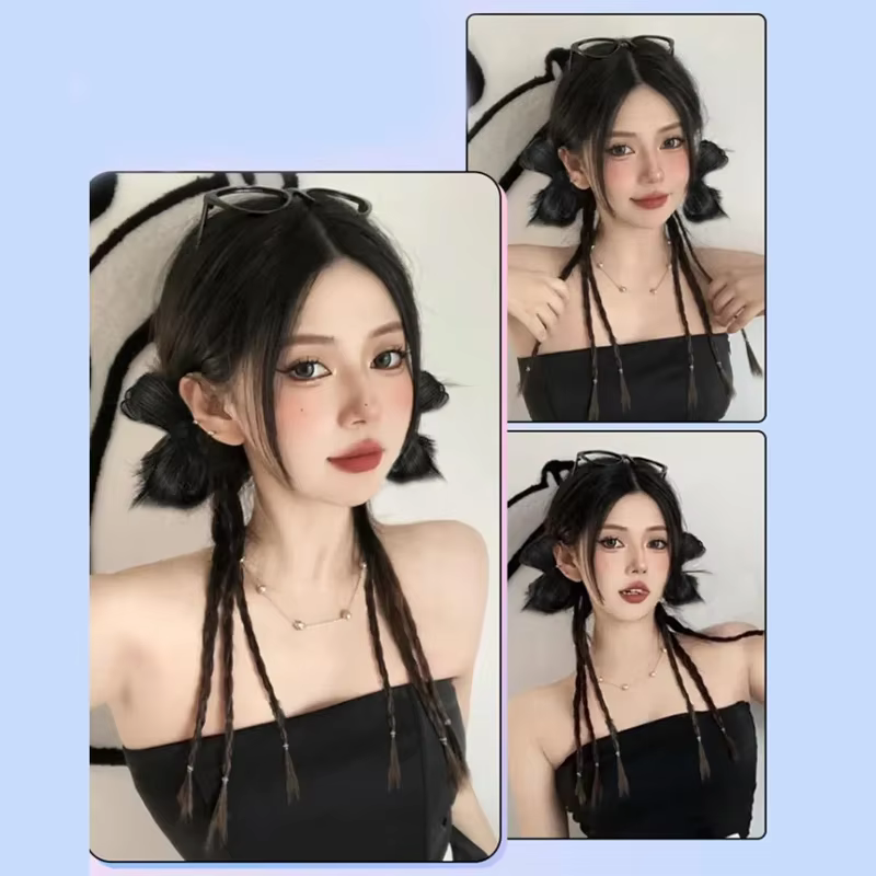 Extensions de Cheveux Raides et Ronds pour Femme
