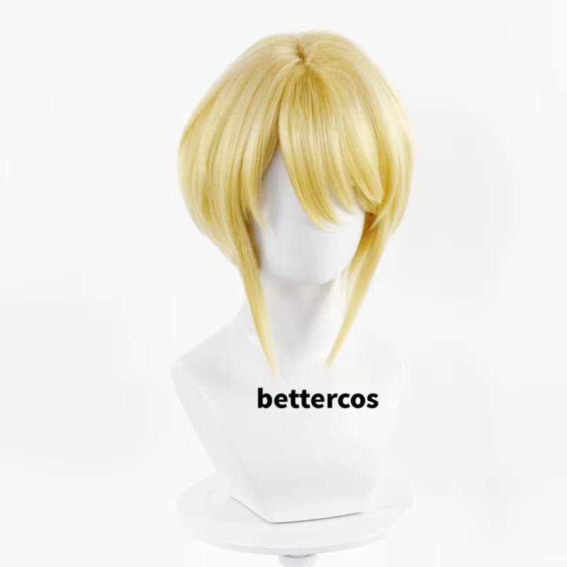 William James Moriart Cosplay perruque Anime MORIARTY le PATRIOT Blonde cheveux synthétiques courts résistants à la