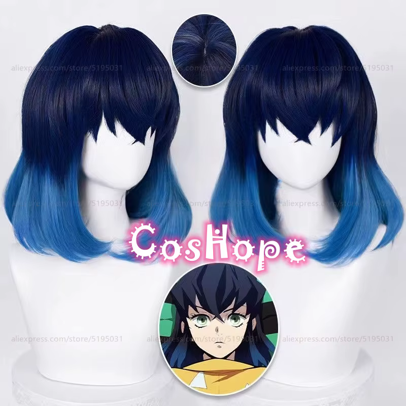 Hashibira Inosuke Cosplay Perruque