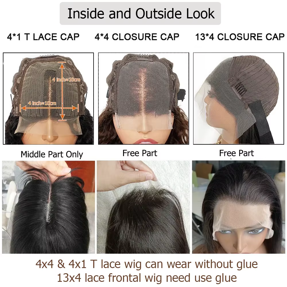 Perruque 100% cheveux humains pour femmes